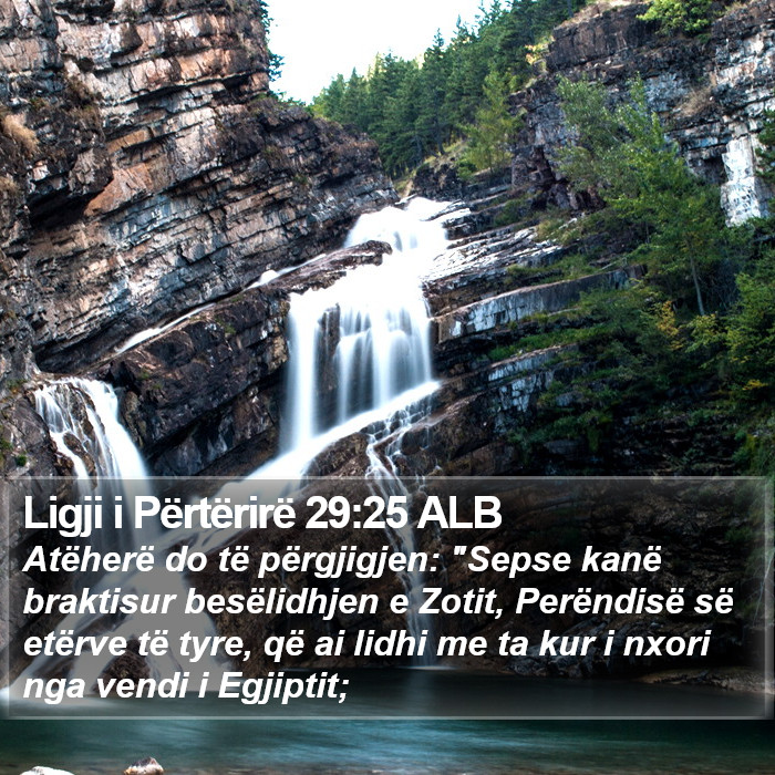 Ligji i Përtërirë 29:25 ALB Bible Study