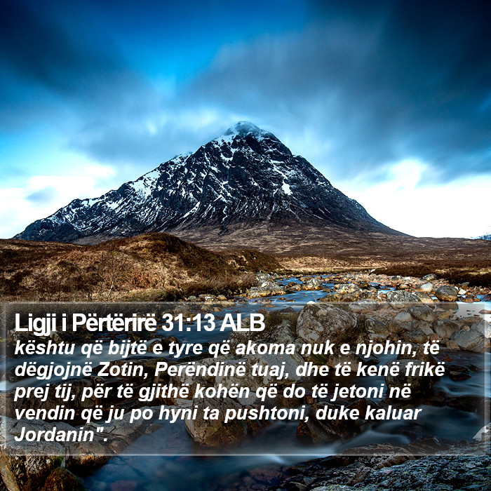 Ligji i Përtërirë 31:13 ALB Bible Study