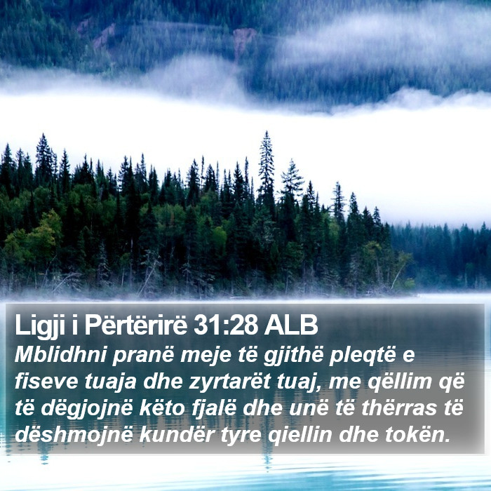 Ligji i Përtërirë 31:28 ALB Bible Study