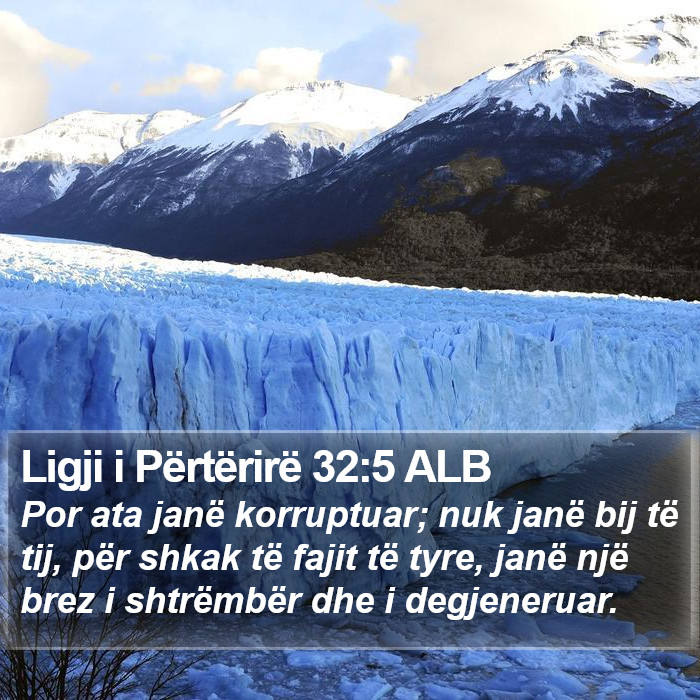 Ligji i Përtërirë 32:5 ALB Bible Study