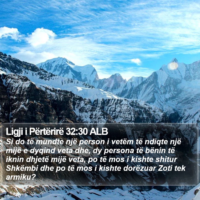 Ligji i Përtërirë 32:30 ALB Bible Study