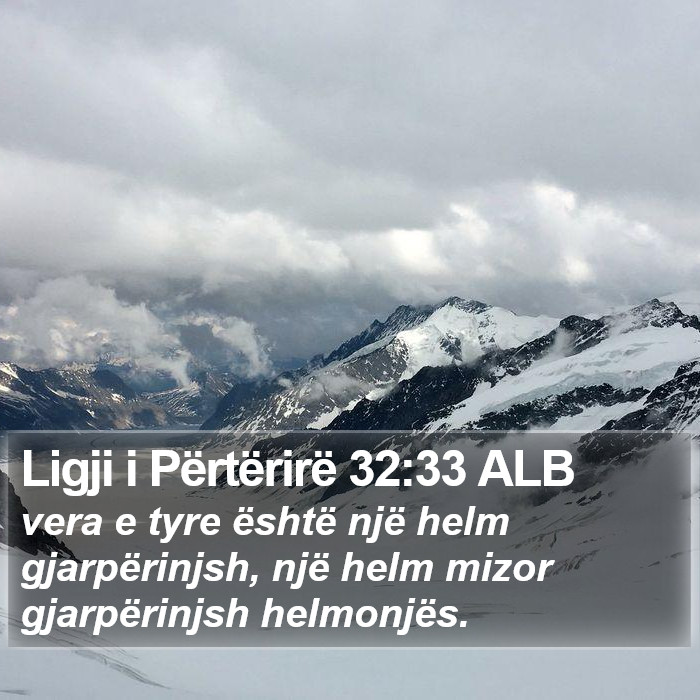 Ligji i Përtërirë 32:33 ALB Bible Study