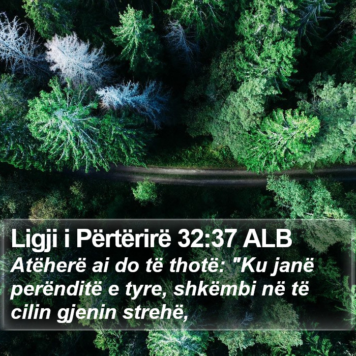 Ligji i Përtërirë 32:37 ALB Bible Study