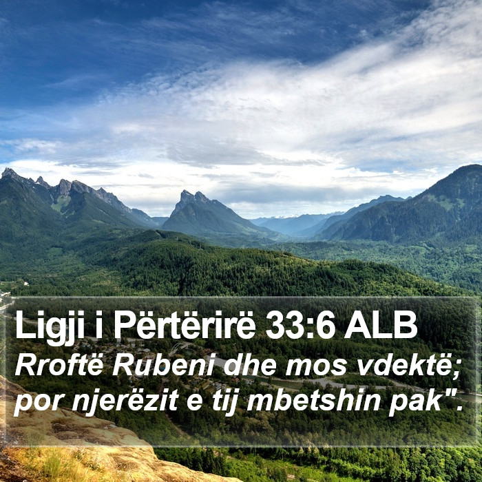 Ligji i Përtërirë 33:6 ALB Bible Study