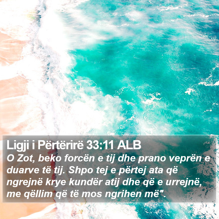 Ligji i Përtërirë 33:11 ALB Bible Study