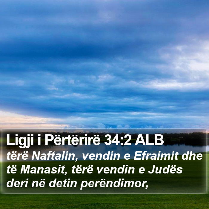 Ligji i Përtërirë 34:2 ALB Bible Study