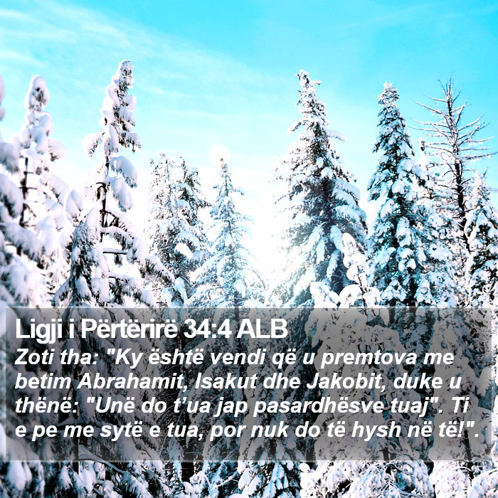 Ligji i Përtërirë 34:4 ALB Bible Study