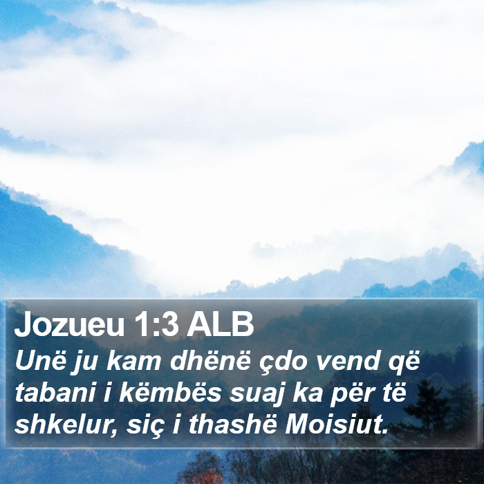 Jozueu 1:3 ALB Bible Study