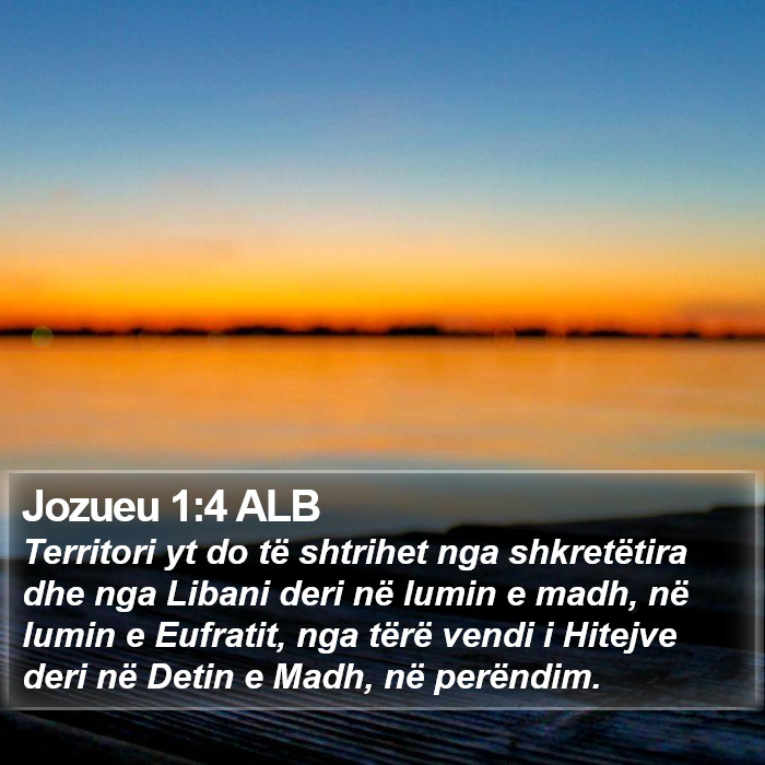 Jozueu 1:4 ALB Bible Study