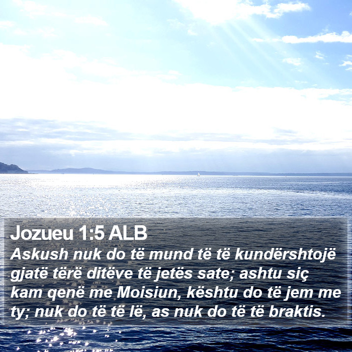 Jozueu 1:5 ALB Bible Study