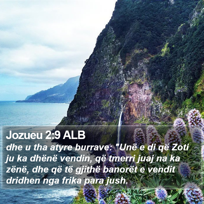 Jozueu 2:9 ALB Bible Study
