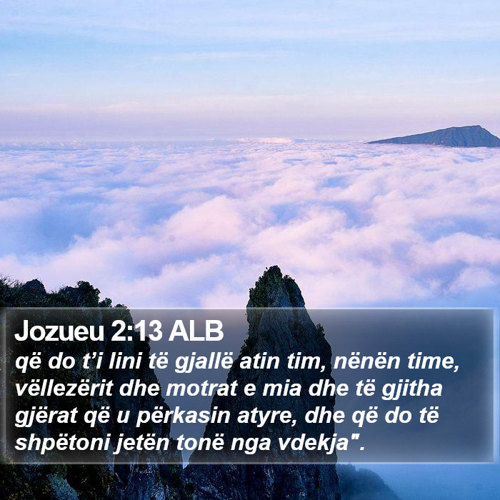 Jozueu 2:13 ALB Bible Study