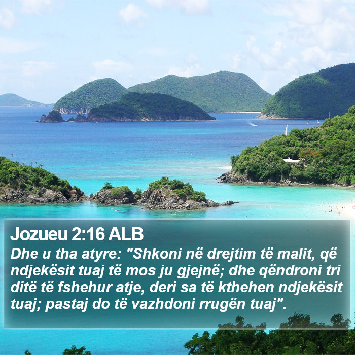 Jozueu 2:16 ALB Bible Study