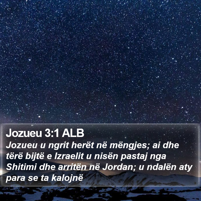 Jozueu 3:1 ALB Bible Study