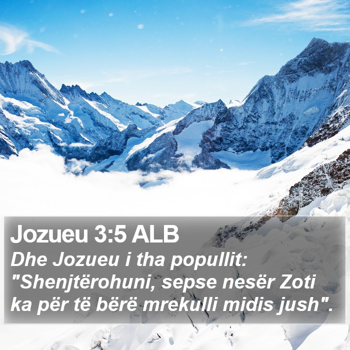 Jozueu 3:5 ALB Bible Study