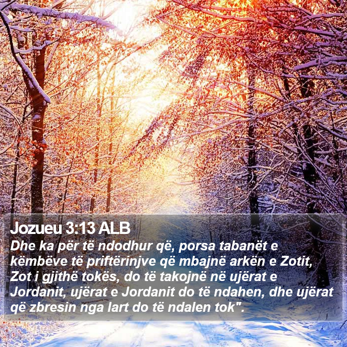 Jozueu 3:13 ALB Bible Study