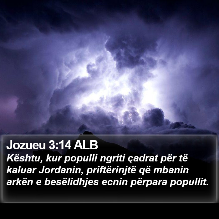 Jozueu 3:14 ALB Bible Study