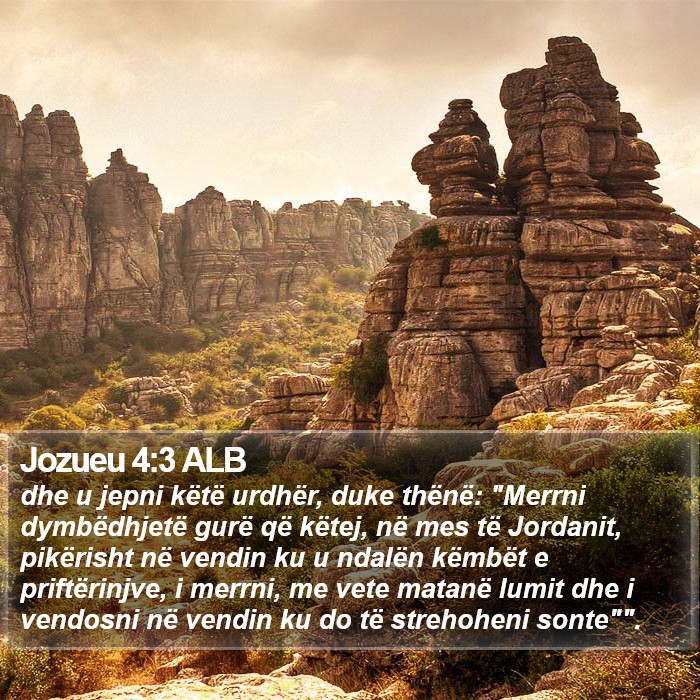 Jozueu 4:3 ALB Bible Study