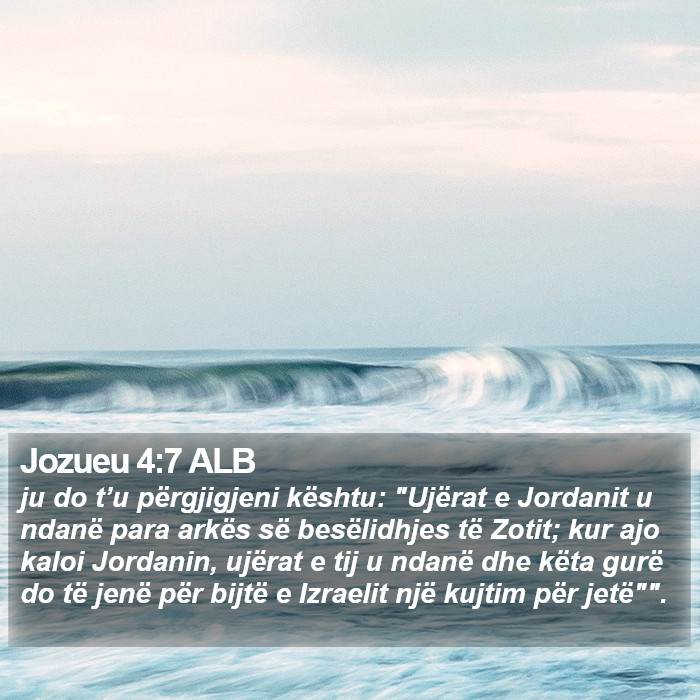 Jozueu 4:7 ALB Bible Study