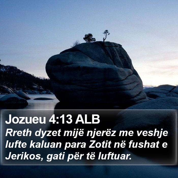 Jozueu 4:13 ALB Bible Study