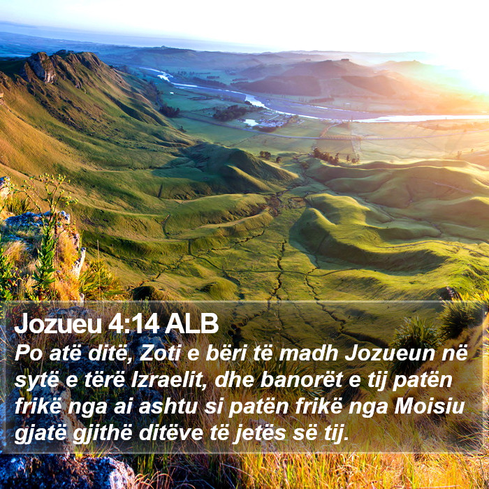 Jozueu 4:14 ALB Bible Study