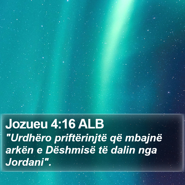 Jozueu 4:16 ALB Bible Study