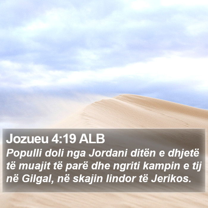 Jozueu 4:19 ALB Bible Study