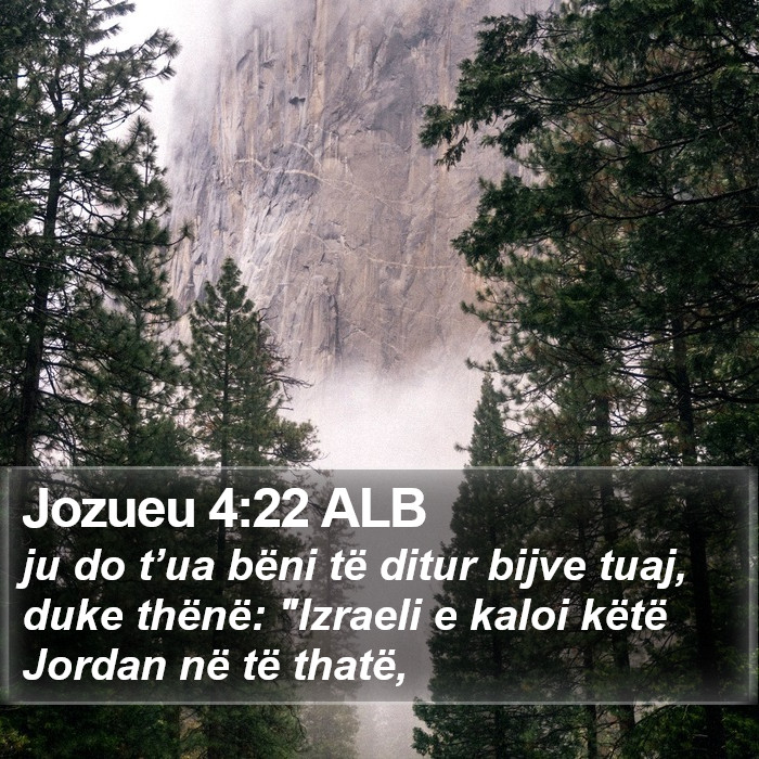 Jozueu 4:22 ALB Bible Study