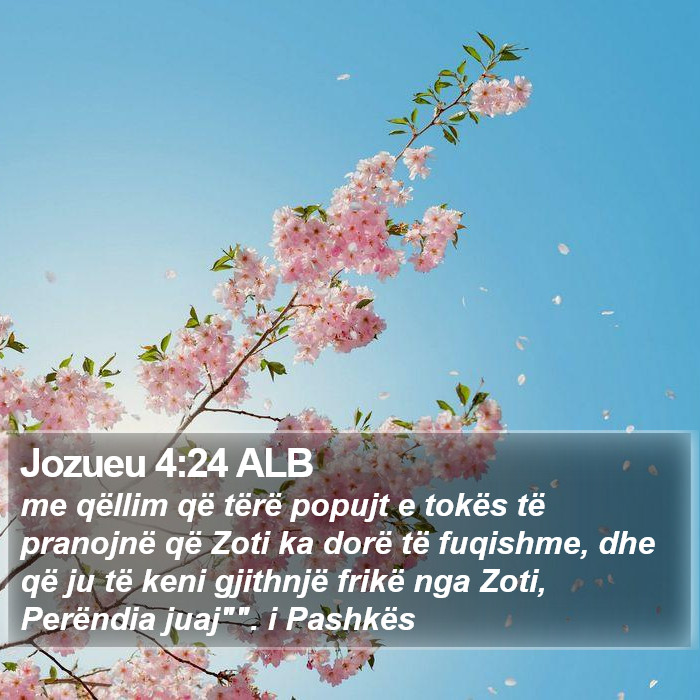 Jozueu 4:24 ALB Bible Study