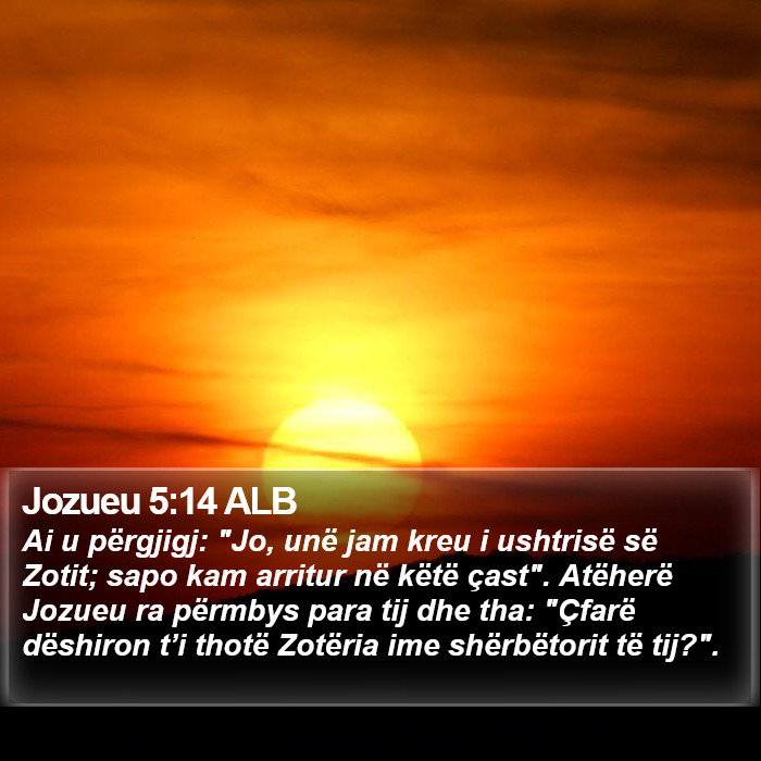 Jozueu 5:14 ALB Bible Study