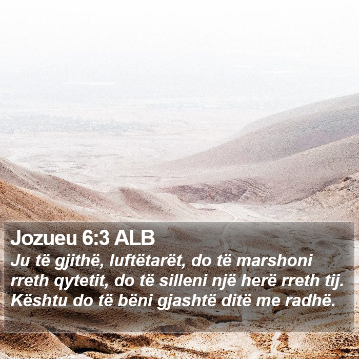 Jozueu 6:3 ALB Bible Study