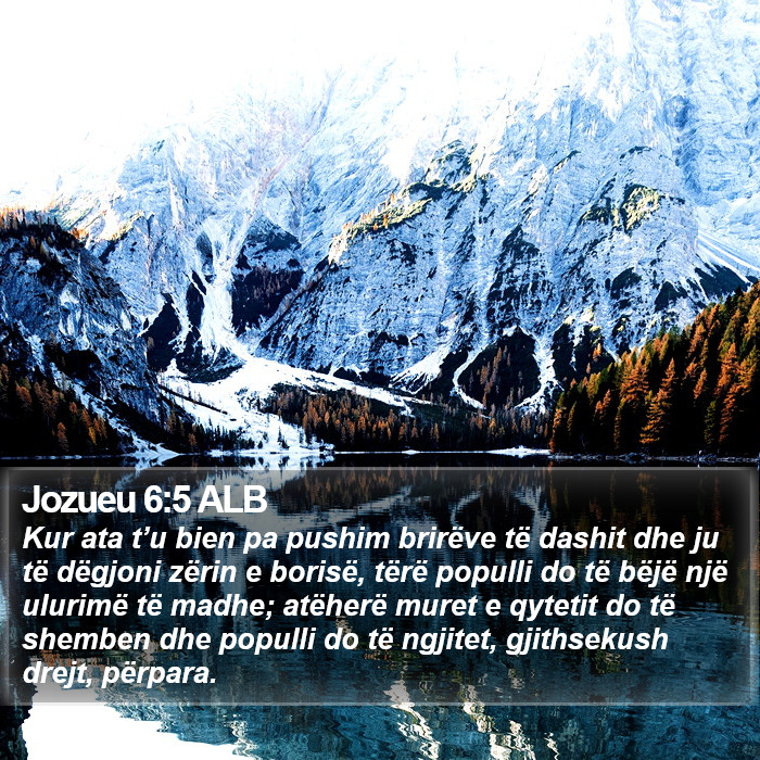 Jozueu 6:5 ALB Bible Study