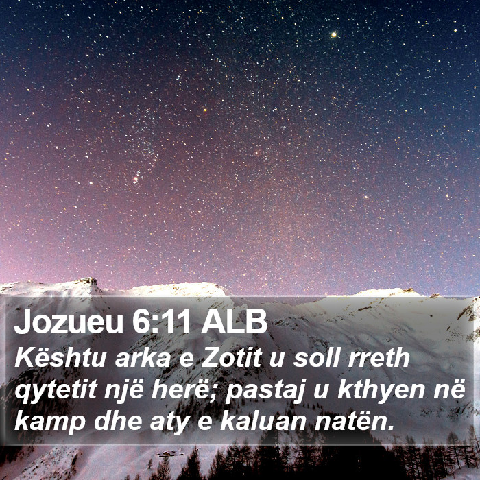 Jozueu 6:11 ALB Bible Study