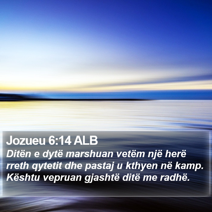 Jozueu 6:14 ALB Bible Study