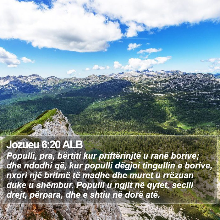 Jozueu 6:20 ALB Bible Study