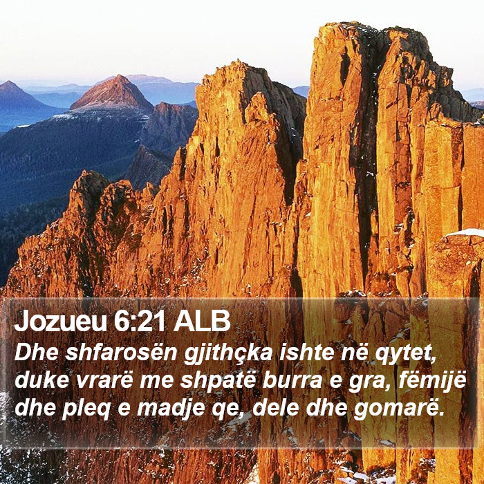 Jozueu 6:21 ALB Bible Study