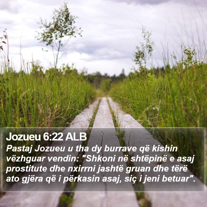 Jozueu 6:22 ALB Bible Study