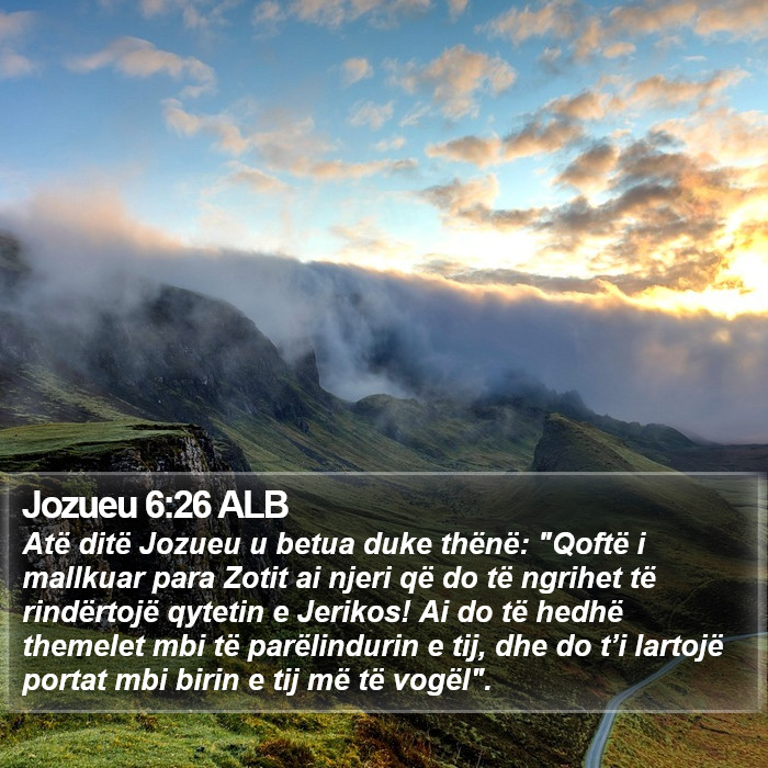 Jozueu 6:26 ALB Bible Study