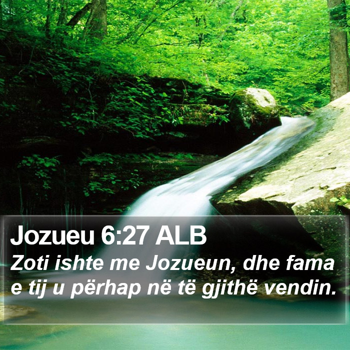 Jozueu 6:27 ALB Bible Study