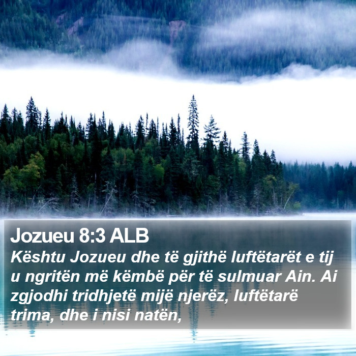 Jozueu 8:3 ALB Bible Study