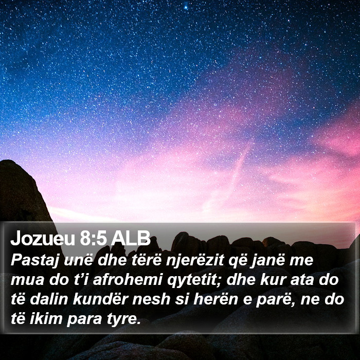 Jozueu 8:5 ALB Bible Study