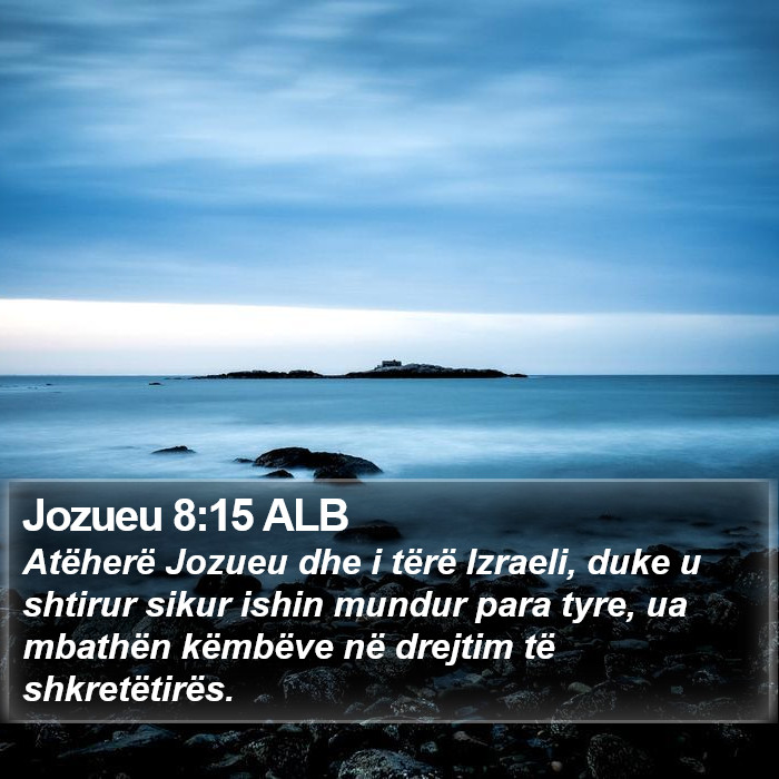 Jozueu 8:15 ALB Bible Study