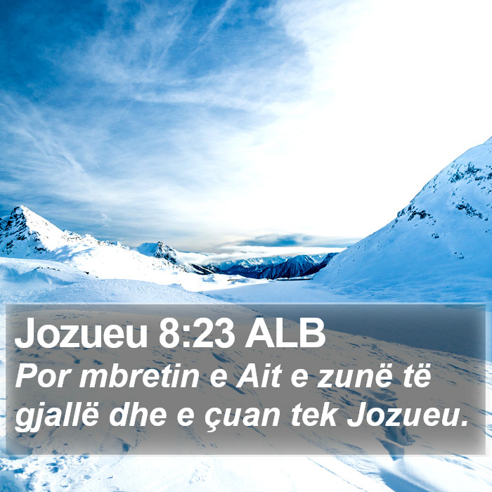 Jozueu 8:23 ALB Bible Study