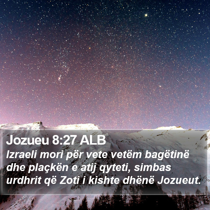 Jozueu 8:27 ALB Bible Study