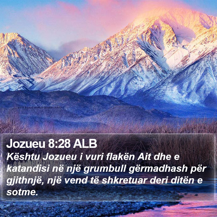 Jozueu 8:28 ALB Bible Study