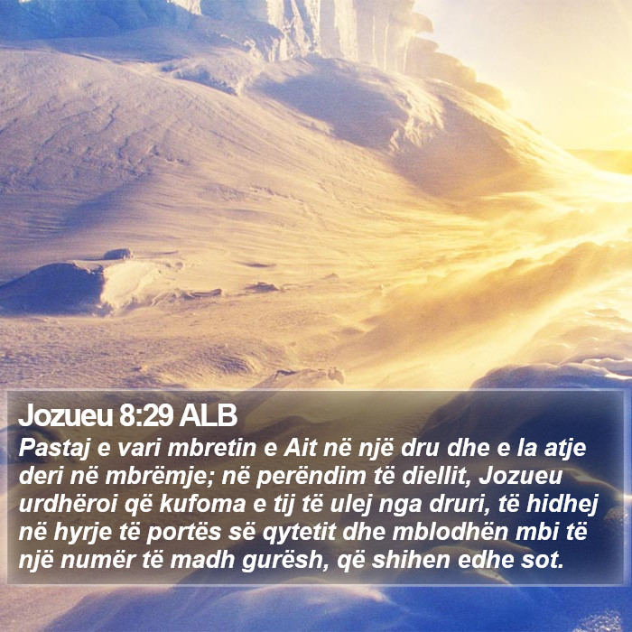 Jozueu 8:29 ALB Bible Study