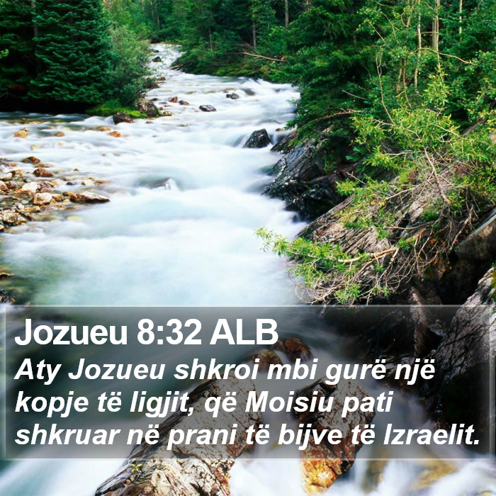 Jozueu 8:32 ALB Bible Study