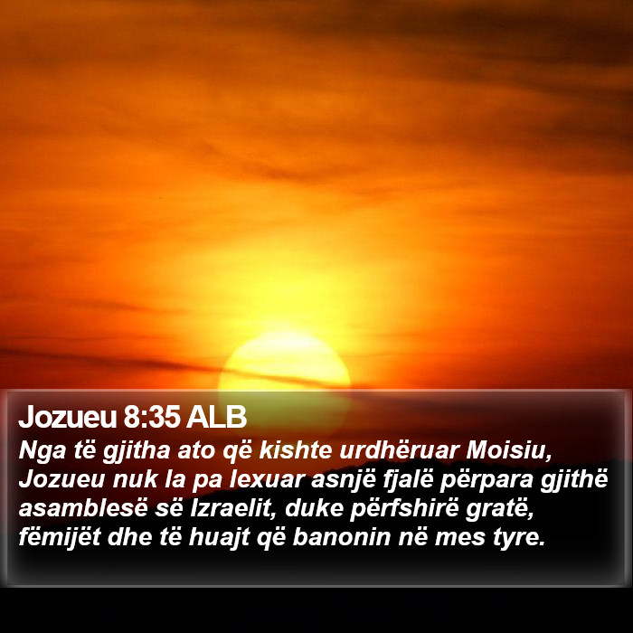 Jozueu 8:35 ALB Bible Study