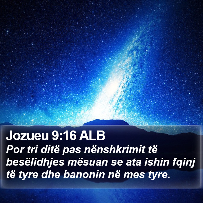 Jozueu 9:16 ALB Bible Study