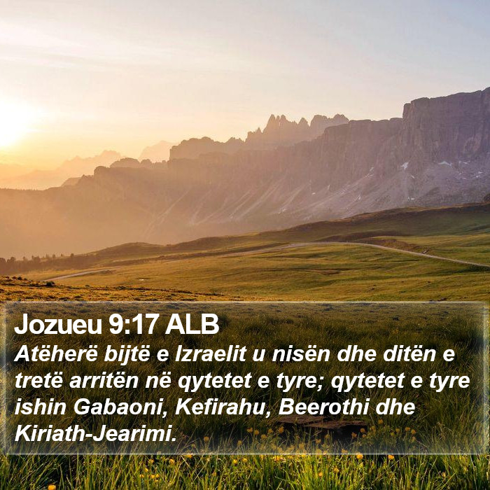Jozueu 9:17 ALB Bible Study